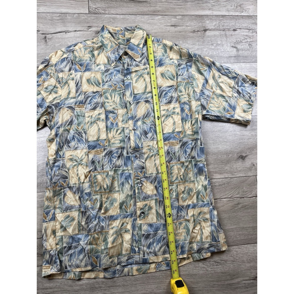 Tori Richard Vintage Hawaiian Shirt Mens Small Cotton Lawn Floral Palm Made USA - Picture 5 of 11
